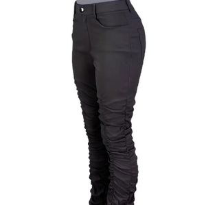 Super stretchy long stacked black pants (xxxl)